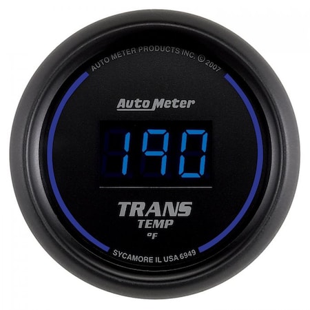 Auto Meter 2-1/16IN TRANS TEMP, 0- 340F, DIGITAL, BLACK 6949